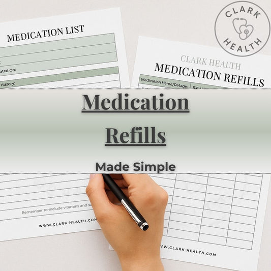 Clark Health Medication Refill Log Sage